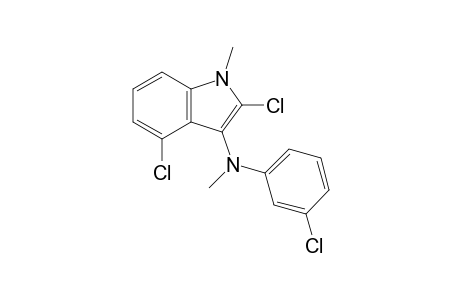 2,4-Dichloro-1-methyl-3-[N-methyl-N-(m-chlorophenyl)amino]indole