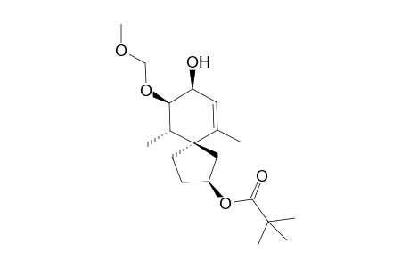 (2RS,5RS,8SR,9SR,10RS)-9-Methoxymethoxy-6,10-dimethyl-2-pivaloyloxyspiro[4.5]dec-6-ene-8-ol