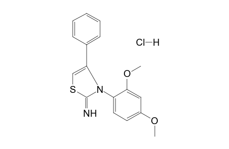 3-(2,4-dimethoxyphenyl)-2-imino-4-phenyl-4-thiazoline, monohydrochloride