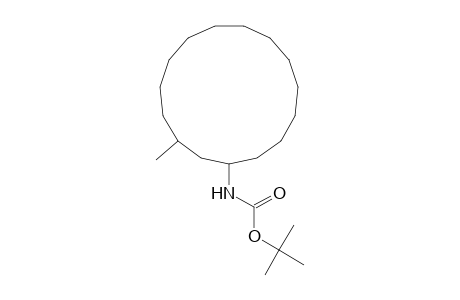 3-Methylcyclopentadecylcarbamic acid, t-butyl ester