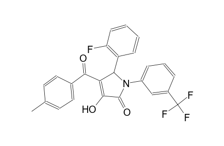 2H-pyrrol-2-one, 5-(2-fluorophenyl)-1,5-dihydro-3-hydroxy-4-(4-methylbenzoyl)-1-[3-(trifluoromethyl)phenyl]-