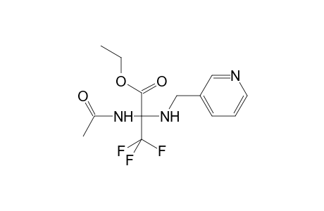 Ethyl 2-acetamido-3,3,3-trifluoro-2-(pyridin-3-ylmethylamino)propanoate