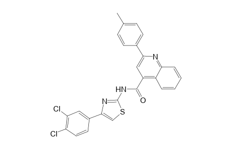 4-quinolinecarboxamide, N-[4-(3,4-dichlorophenyl)-2-thiazolyl]-2-(4-methylphenyl)-