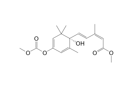 METHYL-(2Z,4E)-5-(1'-HYDROXY-4'-METHOXYCARBONYLOXY-2',6',6'-TRIMETHYLCYCLOHEXA-2',4'-DIENYL)-3-METHYLPENTA-2,4-DIENOATE