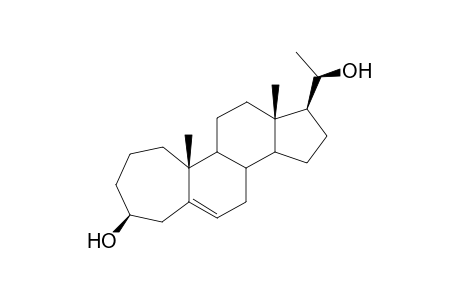 4.Bete.,20.beta.-dihydroxy-A-homo-5-pregnene