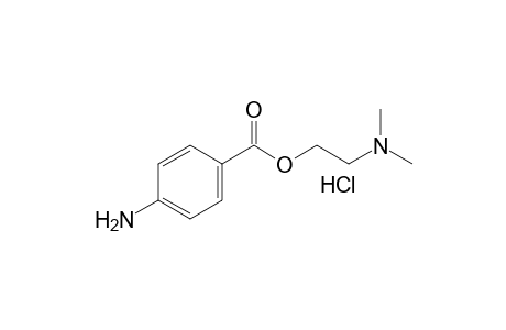 p-aminobenzoic acid, 2-(dimethylamino)ethyl ester, monohydrochloride