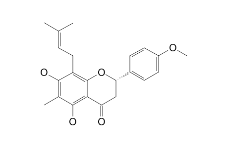 4'-O-METHYL-6-METHYL-8-PRENYLNARINGENIN