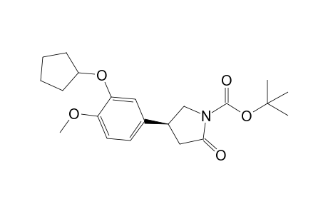 tert-Butyl (S)-4-(3-Cyclopentyloxy-4-methoxyphenyl)pyrrolidin-2-one-1-carboxylate