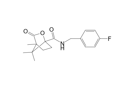 Bicyclo[2.2.1]heptane-1-carboxylic acid, 4,7,7-trimethyl-3-oxo-2-oxa-, 4-fluorobenzylamide