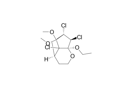4,6-Methanocyclopenta[b]pyran, 4a,6,7-trichloro-7a-ethoxyoctahydro-5,5-dimethoxy-, (4.alpha.,4a.beta.,6.beta.,7.alpha.,7a.beta.)-(.+-.)-