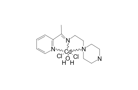 AQUA-[DICHLORIDO-PIPERAZIN-4-IUM1-(2-PYRIDYL)-ETHYLIDENE]-ETHANAMINE-N,N',N'']-CADMIUM