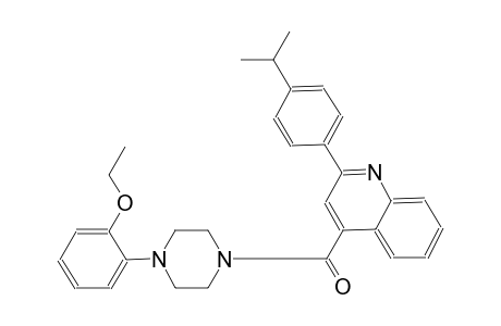 4-{[4-(2-ethoxyphenyl)-1-piperazinyl]carbonyl}-2-(4-isopropylphenyl)quinoline