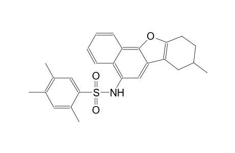 benzenesulfonamide, 2,4,5-trimethyl-N-(7,8,9,10-tetrahydro-8-methylnaphtho[1,2-b]benzofuran-5-yl)-