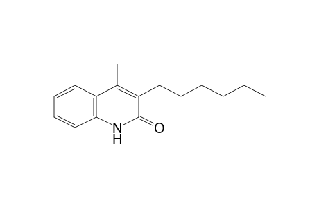 2(1H)-Quinolinone, 3-hexyl-4-methyl-