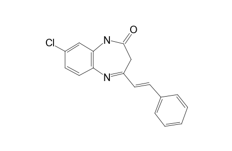 (1H)1,5-Benzodiazepin-2-one, 8-chloro-2,3-dihydro-4-(2-phenylethenyl)-