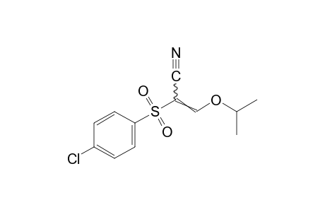 2-[(p-chlorophenyl)sulfonyl]-3-isopropoxyacrylonitrile