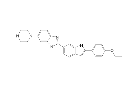 2-[2'-(4''-ETHOXYPHENYL)-1H-INDOL-6'-YL)]-5-(4'''-METHYLPIPERAZIN-1'''-YL)-1H-BENZIMIDAZOLE