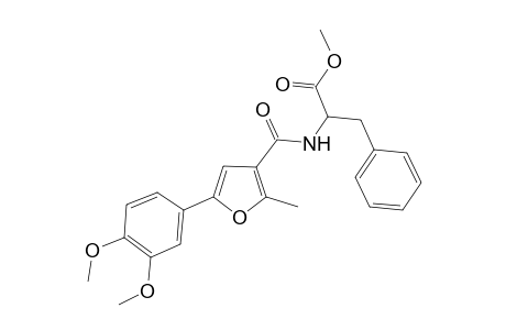 Benzenepropanoic acid, .alpha.-[[[5-(3,4-dimethoxyphenyl)-2-methyl-3-furanyl]carbonyl]amino]-, methyl ester