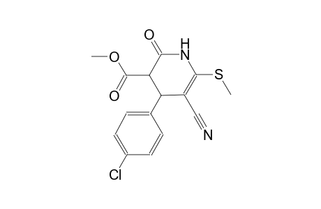 3-pyridinecarboxylic acid, 4-(4-chlorophenyl)-5-cyano-1,2,3,4-tetrahydro-6-(methylthio)-2-oxo-, methyl ester