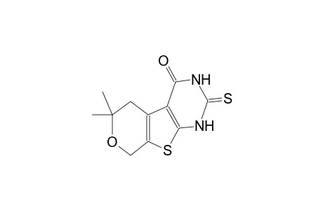 6,6-dimethyl-2-thioxo-1,2,3,4,5,6-hexahydro-8H-pyrano[4',3':4,5]thieno[2,3-d]pyrimidin-4-one