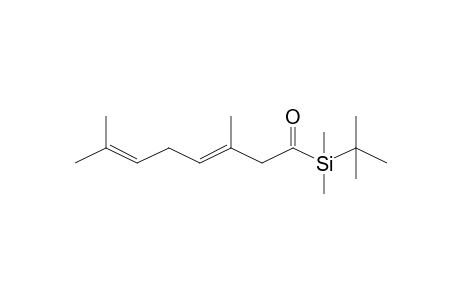 Silane, (1,1-dimethylethyl)(3,7-dimethyl-1-oxo-3,6-octadienyl)dimethyl-, (E)-