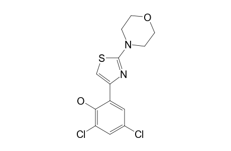 2,4-dichloro-6-(2-morpholino-4-thiazolyl)phenol