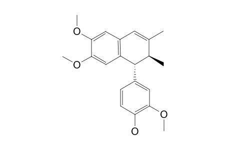 (-)-4'-O-DEMETHYLCYCLOGALGRAVIN;(7'-R,8'-S)-8,8'-DIMETHYL-4'-HYDROXY-3',4,5-TRIMETHOXY-2,7'-CYCLOLIGNAN-7-ENE