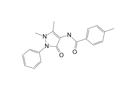 Benzamide, 4-methyl-N-(2,3-dihydro-1,5-dimethyl-3-oxo-2-phenylpyrazol-4-yl)-