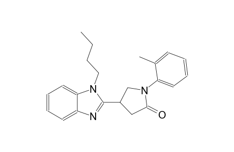 2-Pyrrolidinone, 4-(1-butyl-1H-1,3-benzimidazol-2-yl)-1-(2-methylphenyl)-