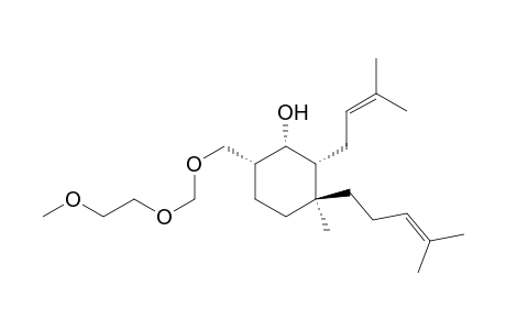 (1R*,2R*,3S*,6R*)-6-{[(2-methoxyethoxy)methoxy]methyl}-3-methyl-2-(3-methylbut-2-enyl)-3-(4-methylpent-3-enyl)cylohexanol