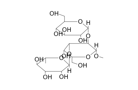 METHYL 2-O-(ALPHA-D-GLUCOPYRANOSYL)-3-O-(ALPHA-L-RHAMNOPYRANOSYL)-BETA-D-GALACTOPYRANOSIDE