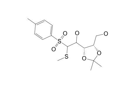 1-[(4R,5S)-5-(HYDROXYMETHYL)-2,2-DIMETHYL-1,3-DIOXOLAN-4-YL]-2-[(PARA-TOLYL)-SULFONYL]-2-(METHYLTHIO)-1-ETHONOL