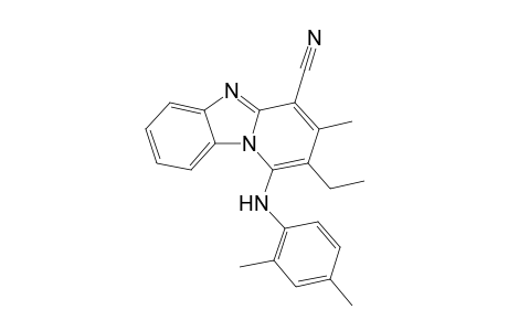 1-(2,4-Xylidino)-2-ethyl-3-methylpyrido[1,2-a]benzimidazole-4-carbonitrile