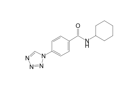 N-cyclohexyl-4-(1H-tetraazol-1-yl)benzamide