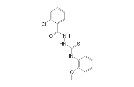 1-(o-chlorobenzoyl)-4-(o-methoxyphenyl)-3-thiosemicarbazide