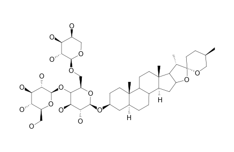 NEOTIGOGENIN-3-O-BETA-D-GLUCOPYRANOSYL-(1->4)-[ALPHA-L-ARABINOPYRANOSYL-(1->6)]-BETA-D-GLUCOPYRANOSIDE