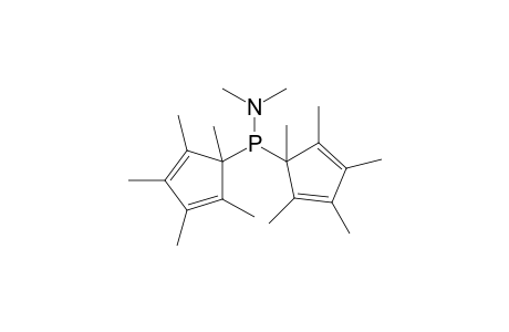 (Dimethylamino)bis(1,2,3,4,5-pentamethyl-2,4-cyclopentadienyl)-phosphane