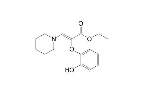 Ethyl 2-(2-hydroxyphenoxy)-3-piperidinoacrylate