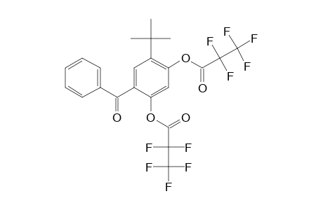 5-Tert-butyl-2,4-dihydroxybenzophenone, bis(pentafluoropropionate)