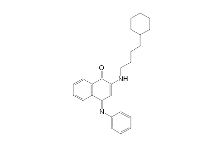 2-[(4-cyclohexylbutyl)amino]-4-(phenylimino)-1(4H)-naphthalenone