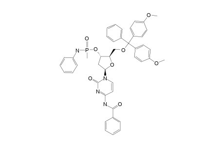 (R(P))-5'-O-DIMETHOXYTRITYL-N(4)-BENZOYL-2'-DEOXYCYTIDINE-3'-O-METHANEPHOSPHONOANILIDATE;FAST-(R(P))