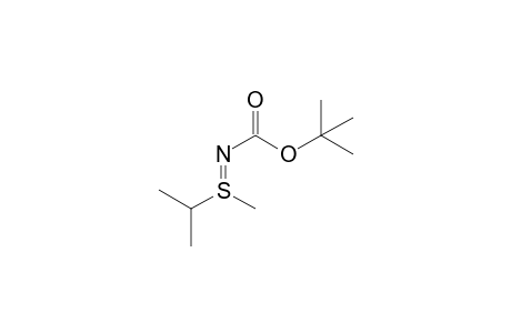 tert-butyl (NE)-N-(methyl-propan-2-yl-$l^{4}-sulfanylidene)carbamate