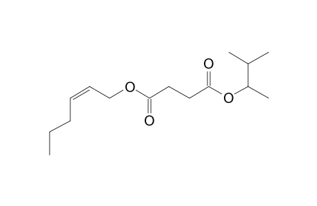 Succinic acid, 3-methylbut-2-yl cis-hex-2-en-1-yl ester