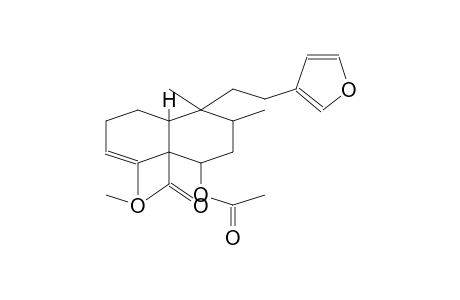 4A(2H)-NAPHTHALENECARBOXYLIC ACID, 4-(ACETYLOXY)-1-[2-(3-FURANYL)ETHYL]-1,3,4,7,8,8A-HEXAHYDRO-1,2,5-TRIMETHYL-METHYL ESTER