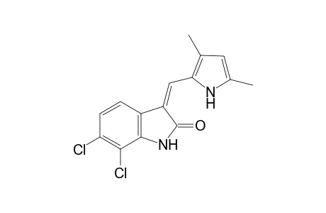 (Z)-6,7-Dichloro-3-[(3,5-dimethyl-1H-pyrrol-2-yl)methylene]indolin-2-one