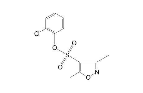 3,5-dimethyl-4-isoxazolesulfonic acid, o-chlorophenyl ester