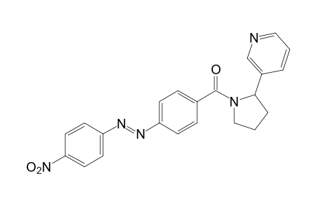 3-{1-{p-[(p-NITROPHENYL)AZO]BENZOYL}-2-PYRROLODINYL}PYRIDINE