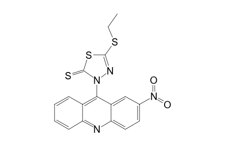 2-THIONE-3(N)-[(2'-NITRO)-9'-ACRIDINYL]-5-ETHYLTHIO-1,3,4-THIADIAZOLE