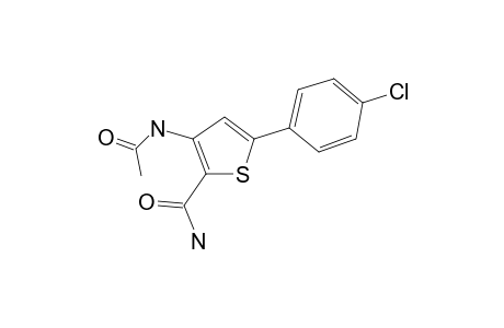 3-Amino-5-(4-chlorophenyl)thiophene-2-carboxamide, N-acetyl-