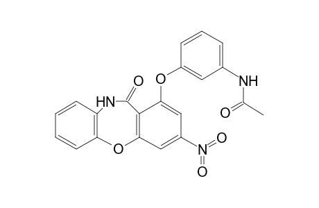 N-[3-[(6-keto-9-nitro-5H-benzo[b][1,4]benzoxazepin-7-yl)oxy]phenyl]acetamide